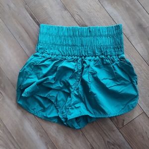 Free people Blue high waisted shorts
